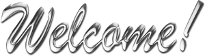 Shiny Welcome Sign PNG Image