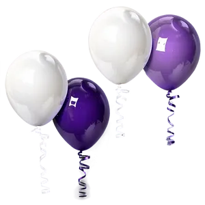 Shiny White Balloons Png Mjg PNG Image