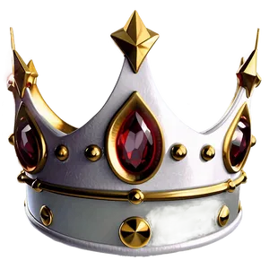 Shiny White Crown Emblem Png Txu35 PNG Image