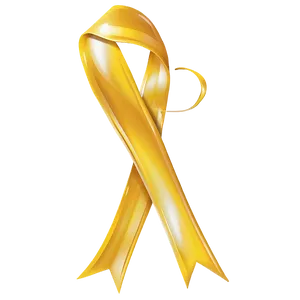 Shiny Yellow Ribbon Design Png Oht PNG Image