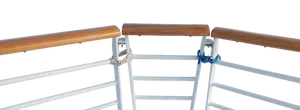 Ship Ladderand Railings Against Black Background PNG Image