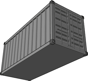 Portable Storage Solutions - Shipping Container Clipart, HD Png Download PNG with transparent background