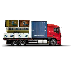 Shipping Truck C PNG Image