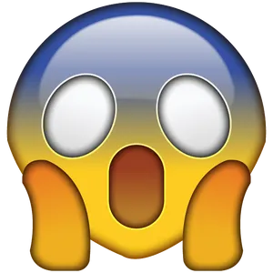 Shocked Face Emoji PNG Image