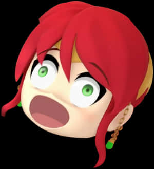Screaming Pyrrha PNG image with transparent background
