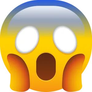 Shocked Yellow Face Emoji.png PNG Image