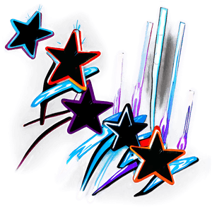 Shooting Stars Clear PNG 05252024 PNG