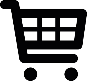 Shopping Cart Icon Black PNG Image