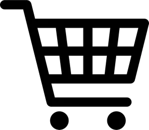 Shopping Cart Icon Black PNG Image