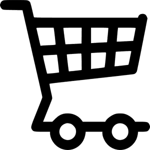 Shopping Cart Icon Silhouette PNG image with transparent background