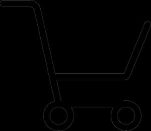 Shopping Cart Outline Graphic PNG
