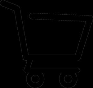 Shopping Cart Outline Graphic PNG