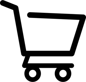 Shopping Cart Outline Graphic PNG Image