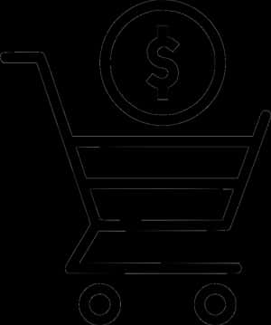 Shopping Cartwith Dollar Sign PNG