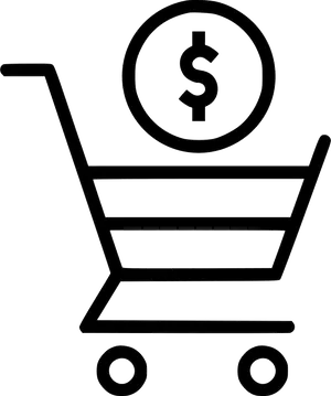 Shopping Cartwith Dollar Sign PNG Image