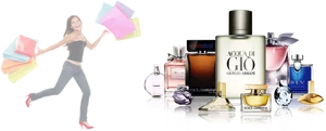 Shopping Spree Perfume Collection PNG Image