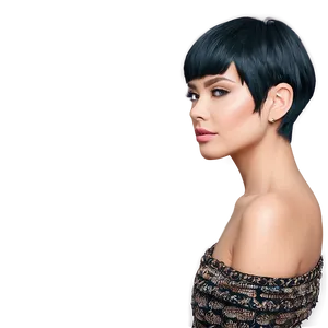 Short Hair Beauty Png Yvu15 PNG Image