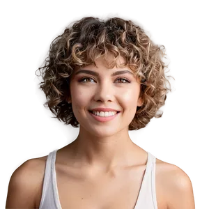 Short Hair Perm Looks Png Iet PNG Image