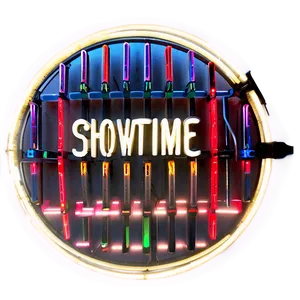 Showtime Neon Sign Png 06242024 PNG Image