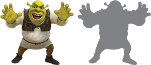 Shrek_ Character_ Pose PNG Image