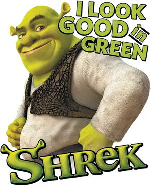 Shrek Good In Green Promo PNG Image