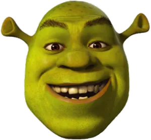 Shrek Smiling Portrait PNG Image