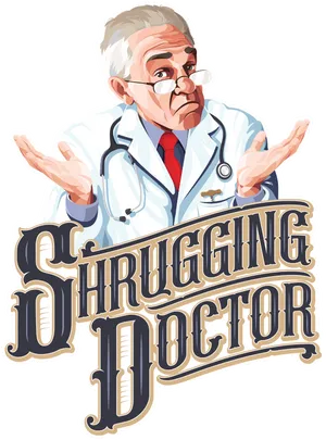 Shrugging_ Doctor_ Cartoon PNG Image