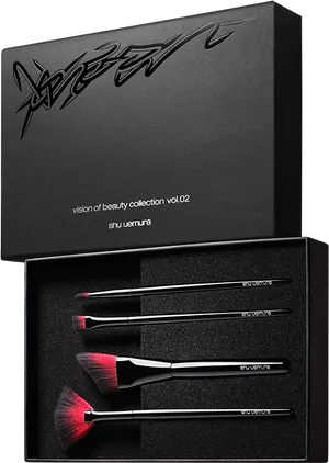 Shu Uemura Makeup Brush Set PNG Image