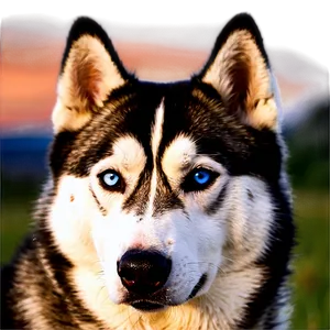 Siberian Husky At Sunset Png 06252024 PNG Image