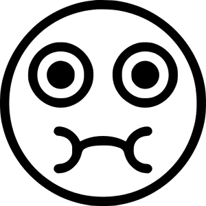 Png File Circle - Black And White Sick Face, Transparent Png PNG image with transparent background