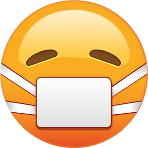 Sick Emoji Face Mask PNG Image