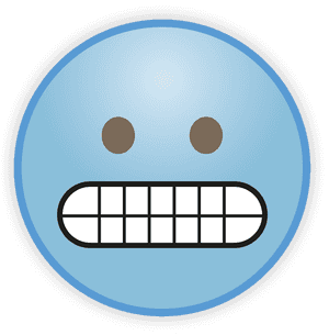 Sky Blue Emoji Png Photos - Grimacing Face Emoji Printable, Transparent Png PNG image with transparent background