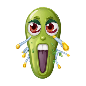 Sick Emoji with Vomit PNG qqt16 PNG image with transparent background