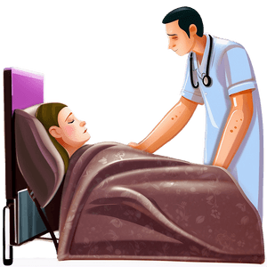 Sick Person Cartoon PNG lkn PNG image with transparent background