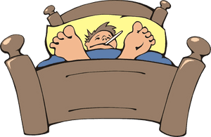 Sick Person Ill Cartoon Collection Transparent Png - Animated Sick In Bed, Png Download PNG image with transparent background