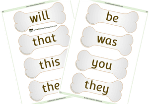 Sight Words Educational Materials PNG