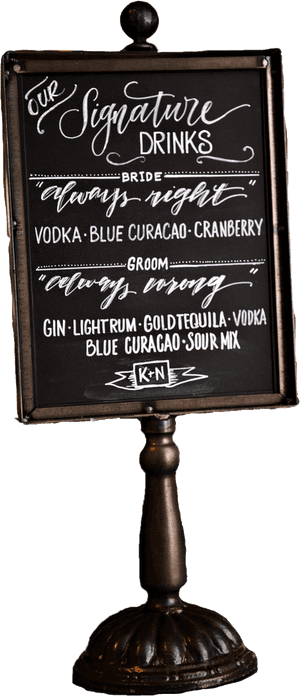 Metal Chalkboard Bar Sign - Billboard, HD Png Download PNG with transparent background