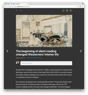 Reader View - Web Page PNG image with transparent background