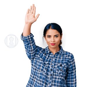 Silent Stop Gesture PNG 7 PNG image with transparent background