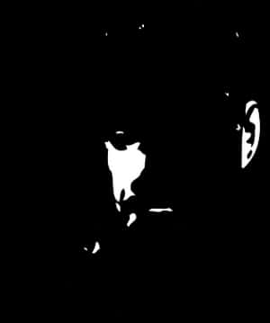 Silhouette Drinking Profile PNG image with transparent background