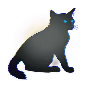 Silhouette Of Grey Cat Png 06252024 PNG Image