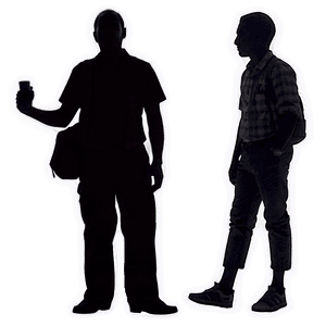 Silhouette People Standing PNG 30 PNG