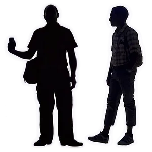 Silhouette People Standing Png 30 PNG Image