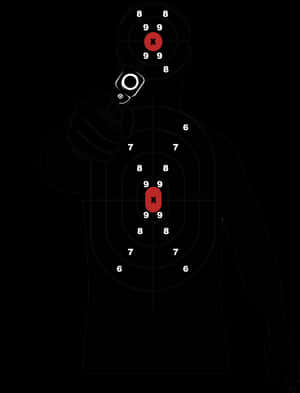 Silhouette Target Practice PNG image with transparent background