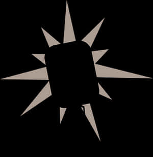 Silhouetted Microphone Starburst Background PNG image with transparent background