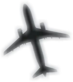 Silhouetteof Airplane Against Sky PNG Image