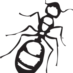 Silhouetteof Ant PNG Image