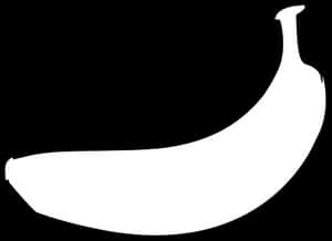 Silhouetteof Banana PNG image with transparent background