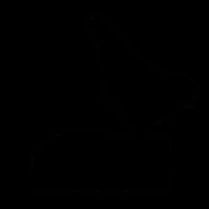 Silhouetteof Chickenon Perch PNG image with transparent background