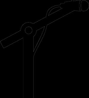 Microphone On A Mic Stand - Standing Mic Icon Png, Transparent Png PNG